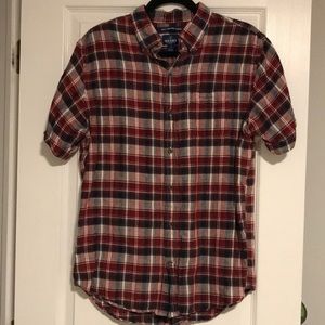Mens Old Navy Slim Fit Short Sleeve Button Up Shirt size M